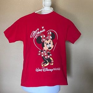 Disney Parks girls medium Minnie Mouse short sleeve shirt